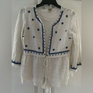 True Craft 100% cotton kimono, cardigan Small